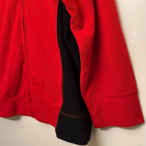 Bold Red and Black Zip-Up Jacket - Picture 3 of 6